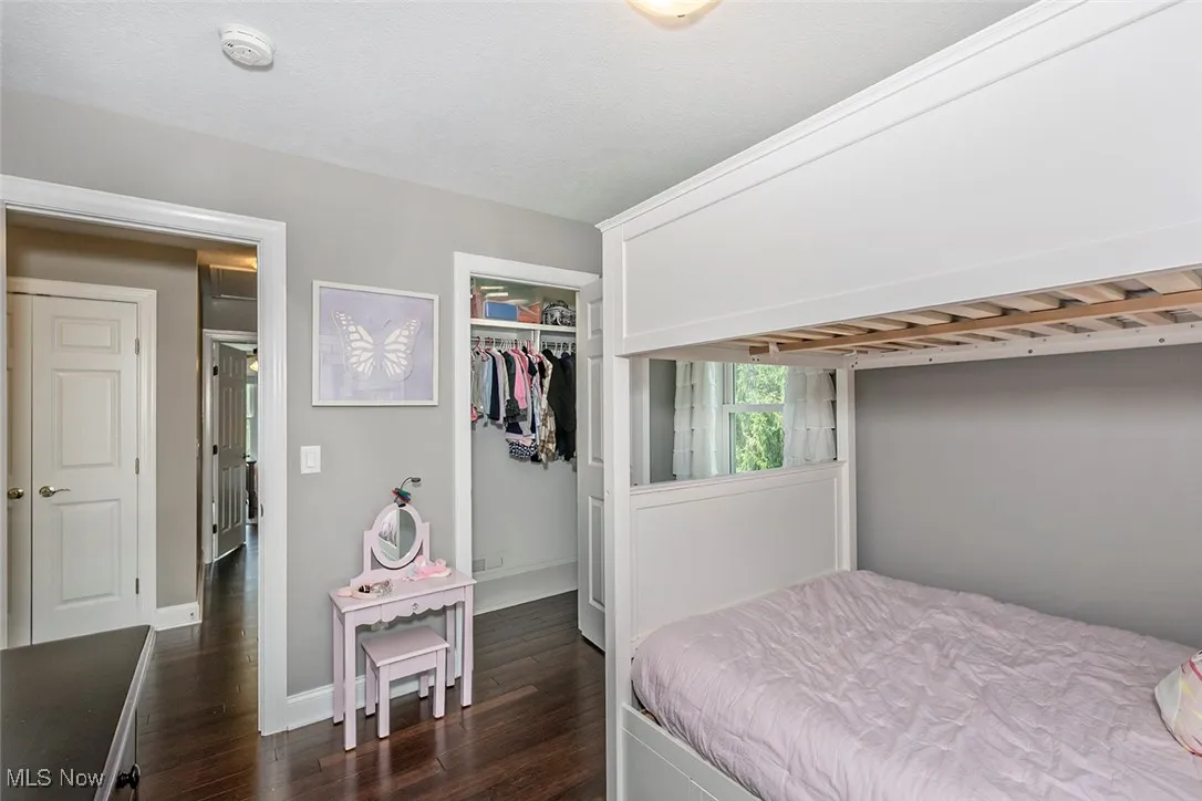 Customized walk-in closets in all bedrooms.