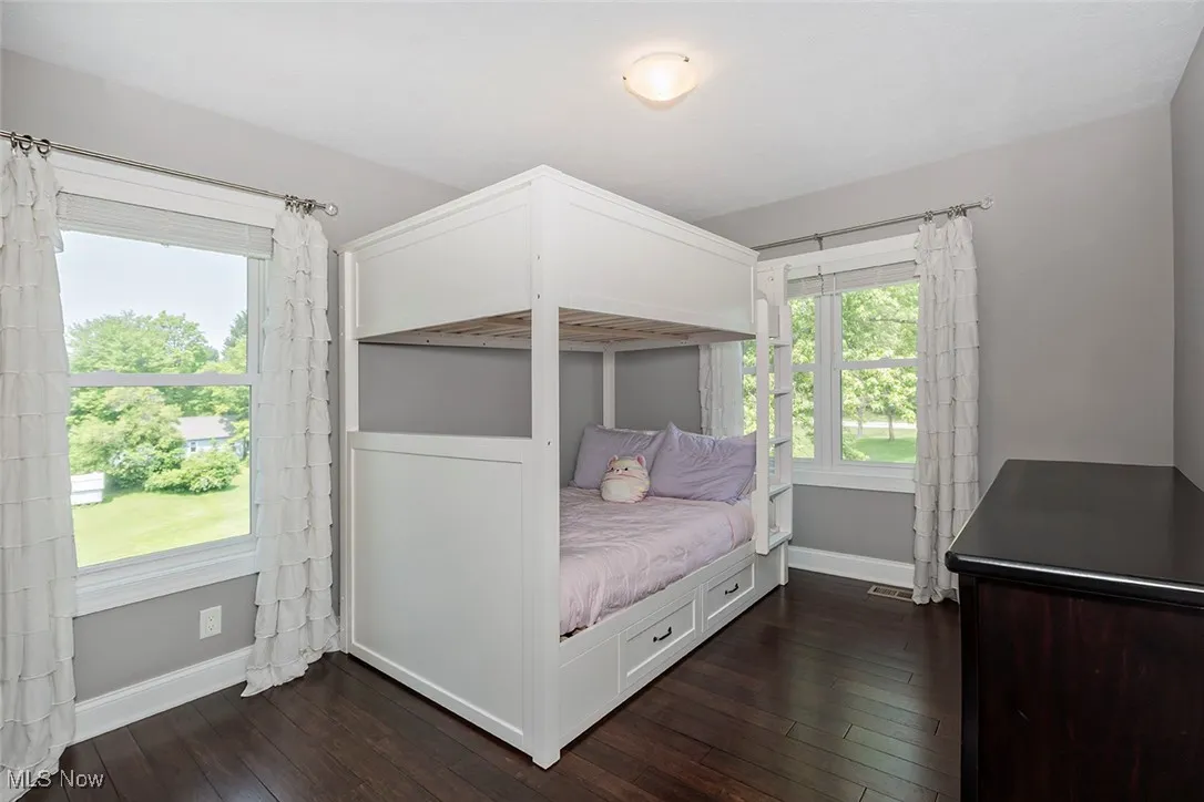 Spacious bedrooms with walk-in closets.