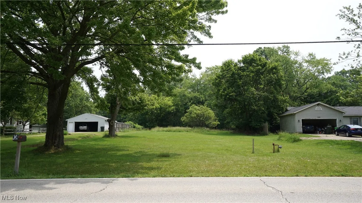 View of lot from across the street