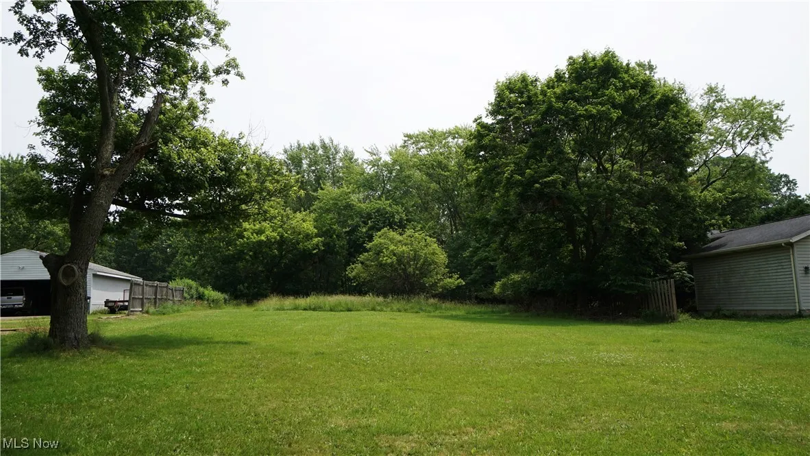 View of lot from front yard