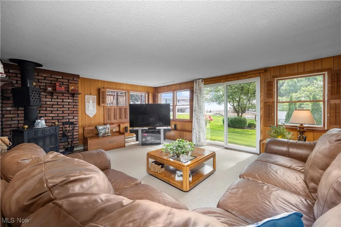 Family room with walk out to deck and backyard/ bottom level