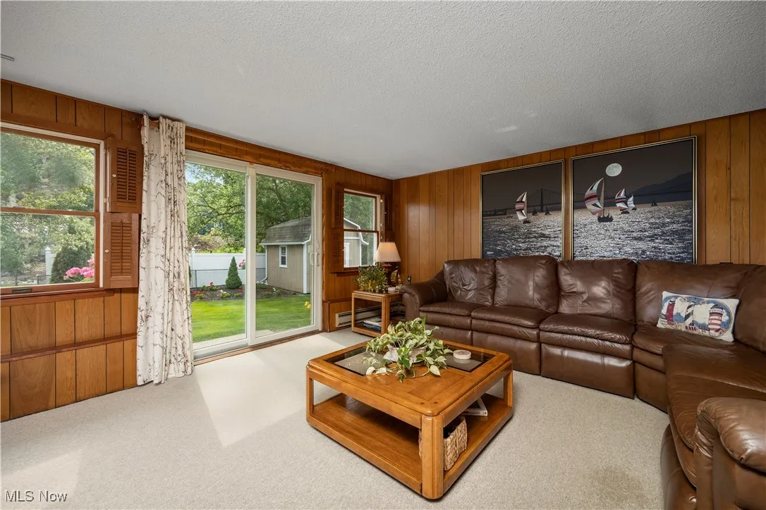 family room with walk out bottom level