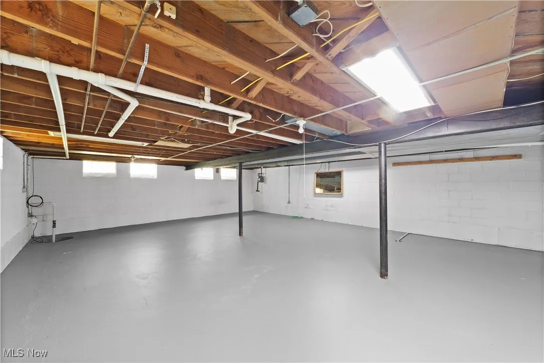 Large Unfinished Basement