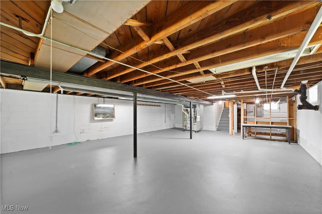 Large Unfinished Basement