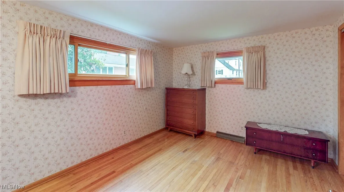 Empty room featuring hardwood / wood-style floors