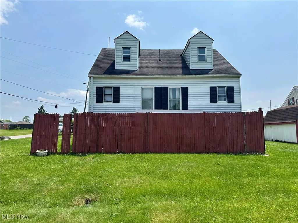 Back view of home