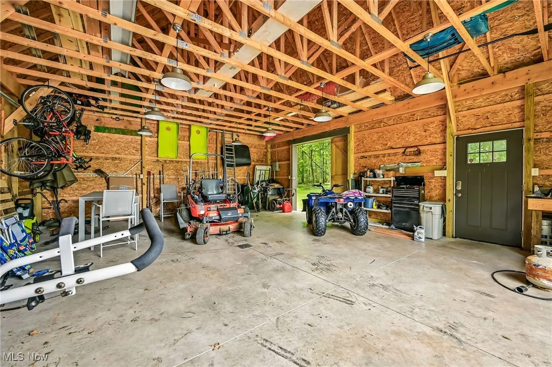 View of inside of Barn. Plenty of room for 3 cars