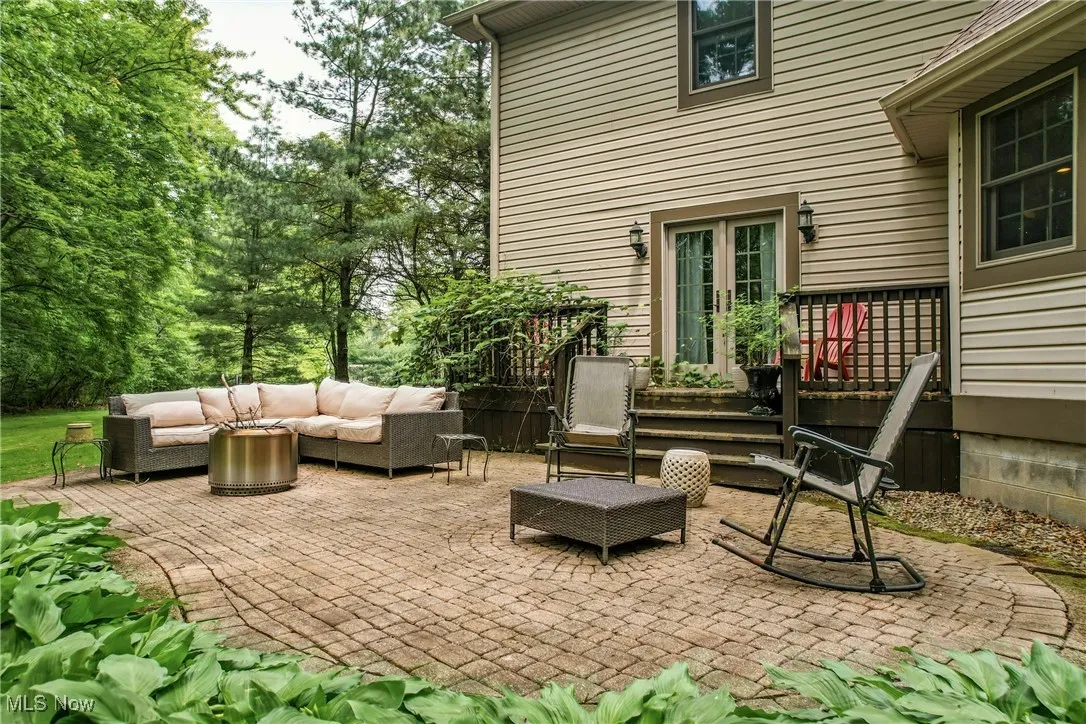 View of patio featuring outdoor lounge area and french doors