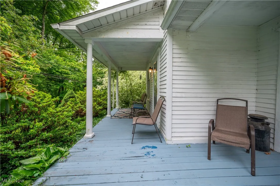 View of wooden porch
