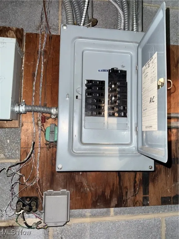 Utility room featuring electric panel