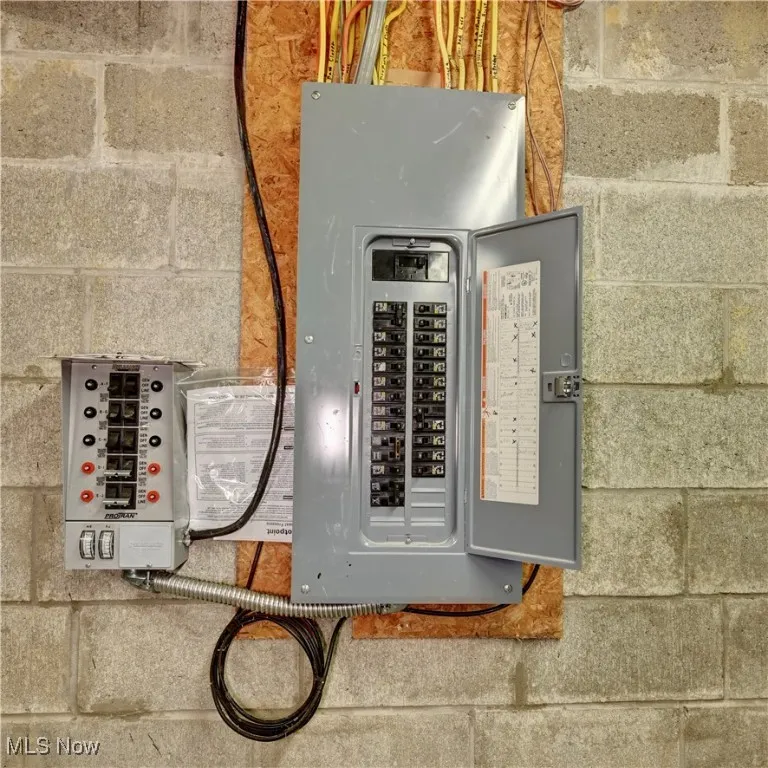 Utility room with electric panel
