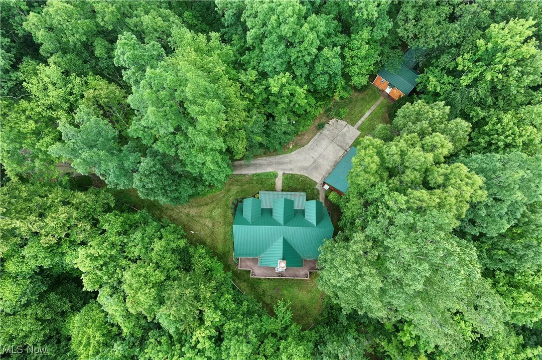 Aerial overview of property's location