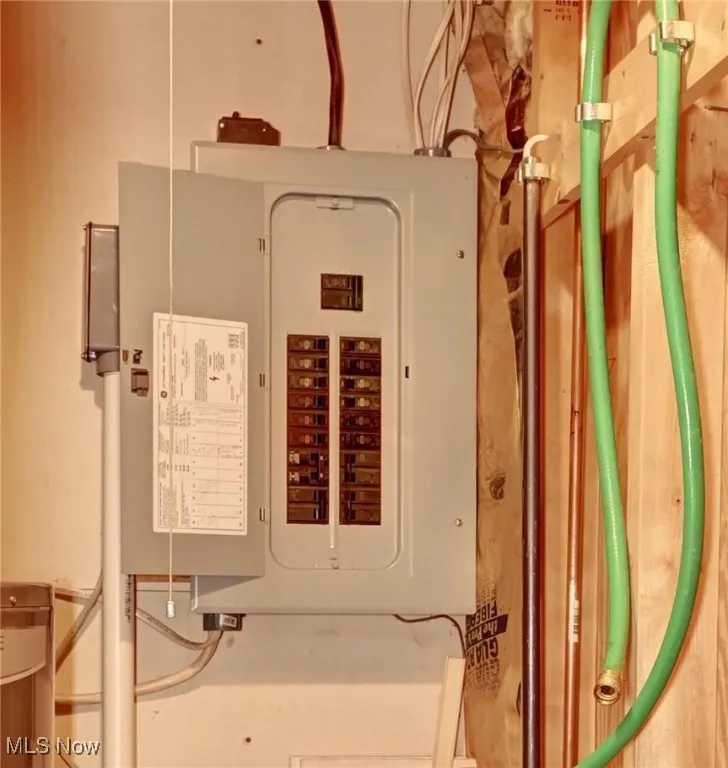 Utility room with electric panel