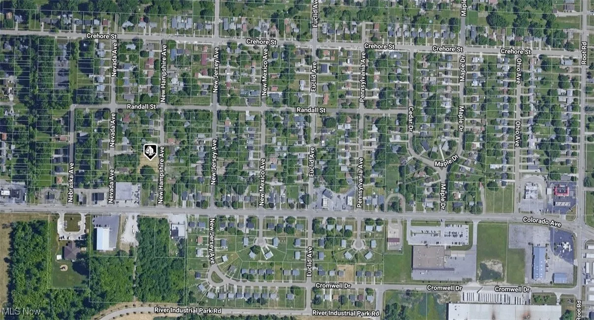 Aerial overview of property's location