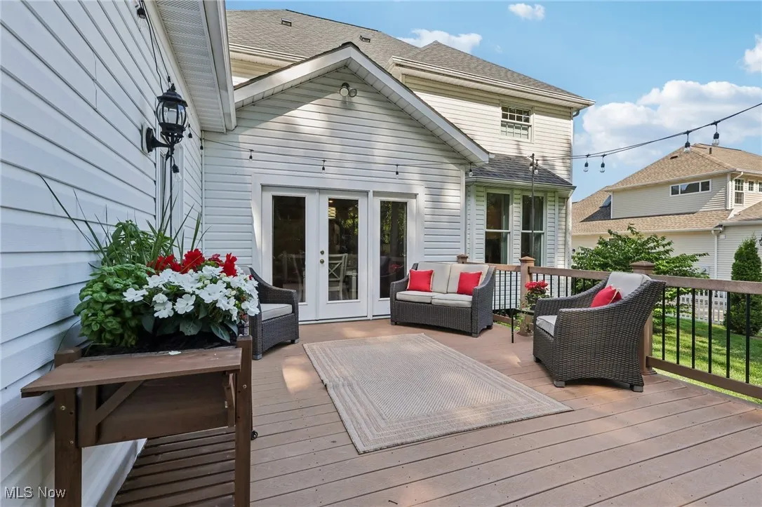 Great Rear Deck with Entrance to Main House, In Law Suite with Stone BBQ Pad
