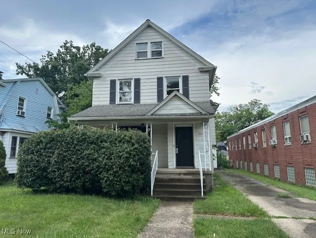 View of front of home with covered porch