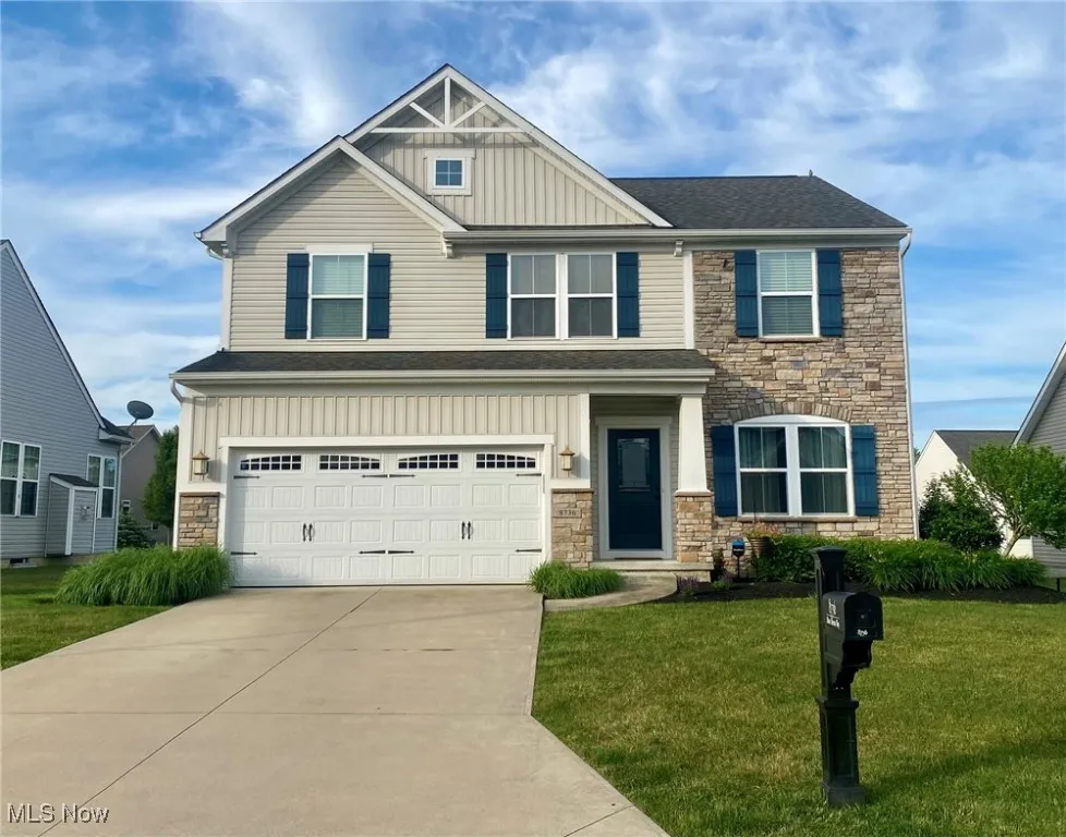 The charming exterior of 8736 Blue Heron Way greets you with curb appeal. A beautifully landscaped front yard and an inviting entryway set the tone for the elegance and comfort that await inside. Whether you're arriving home or welcoming guests, the front of this home offers a perfect first impression.