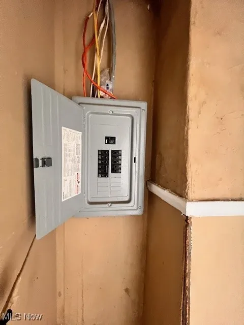 Utility room with electric panel