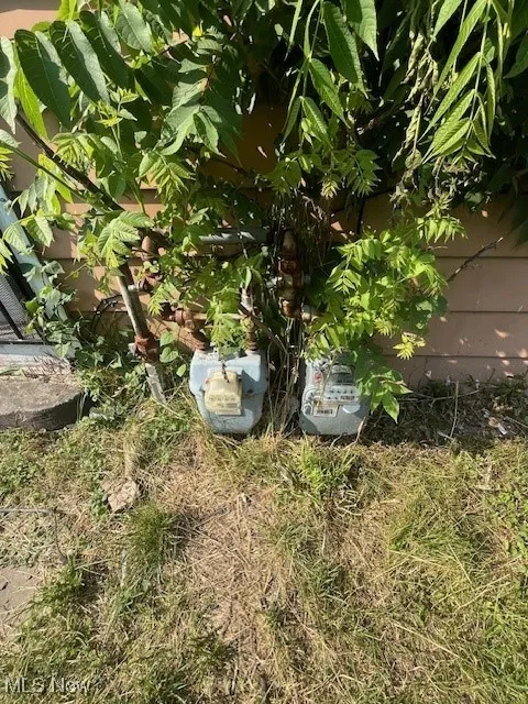 Exterior view of gas meter