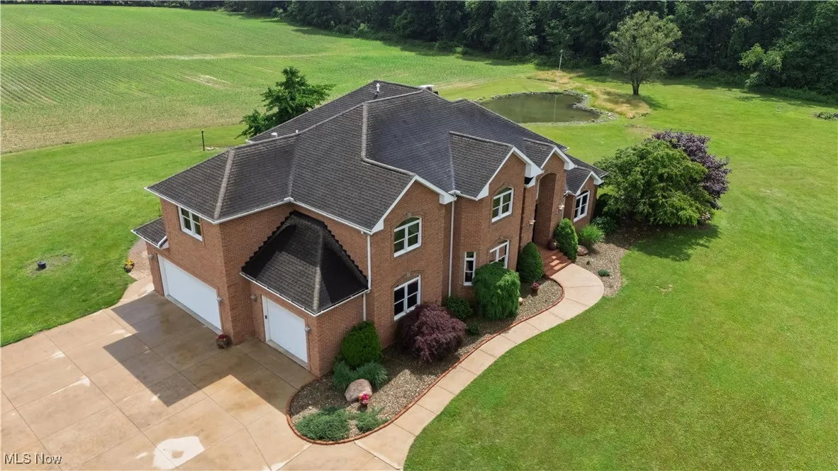 View from above of property