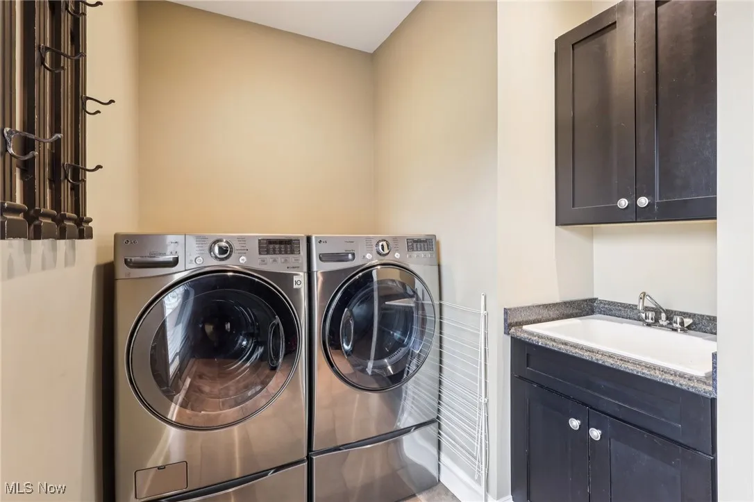 Lower level laundry room.  The washer and dryer are negotiable.