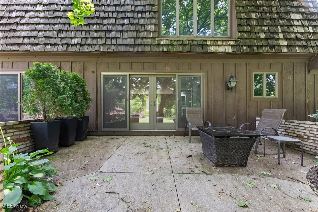 View of patio / terrace featuring french doors