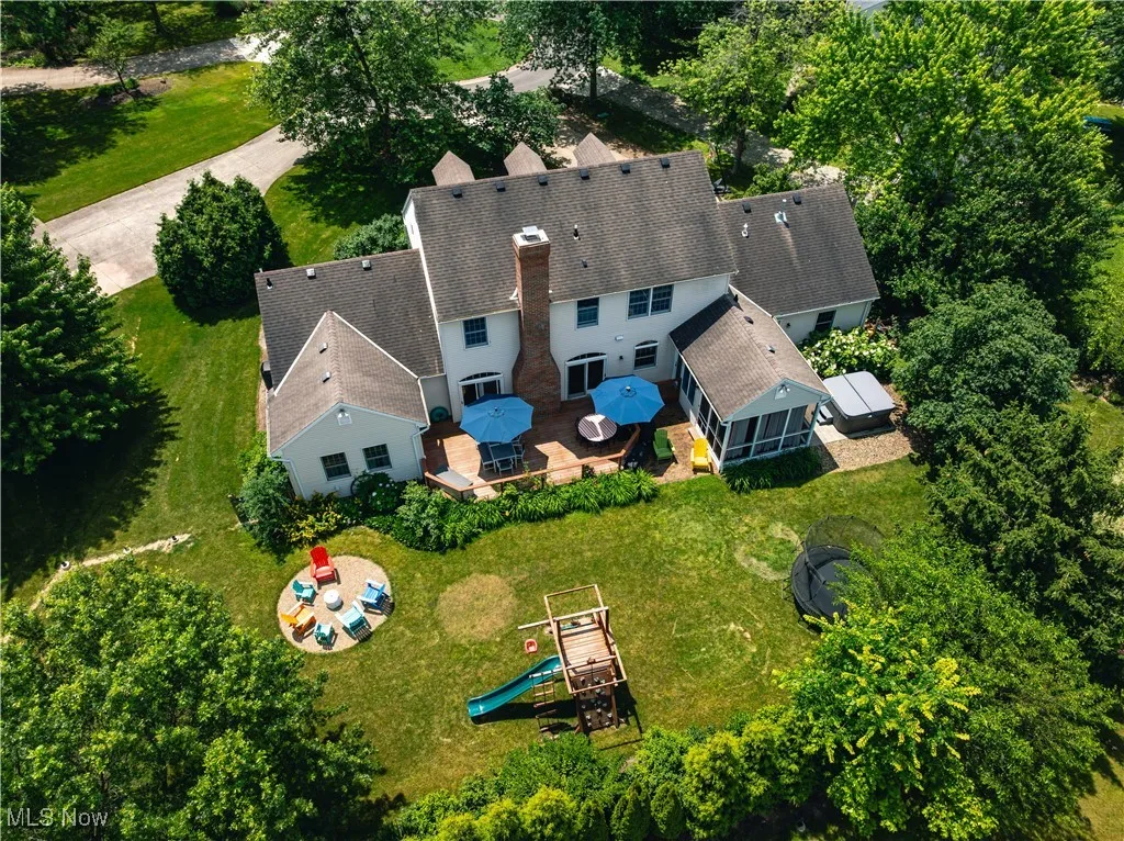 Aerial view of property and surrounding area