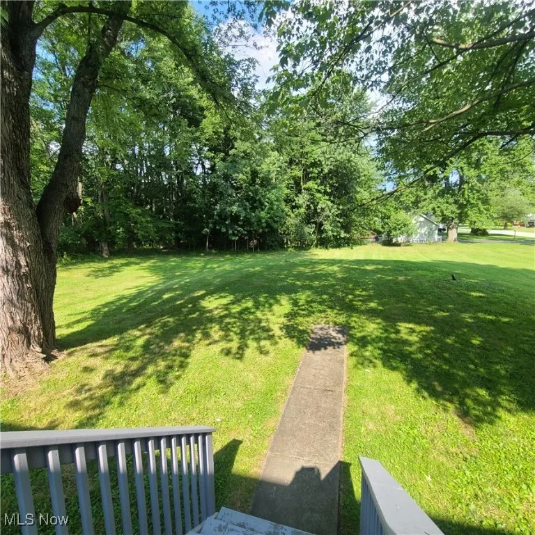 View of back lawn