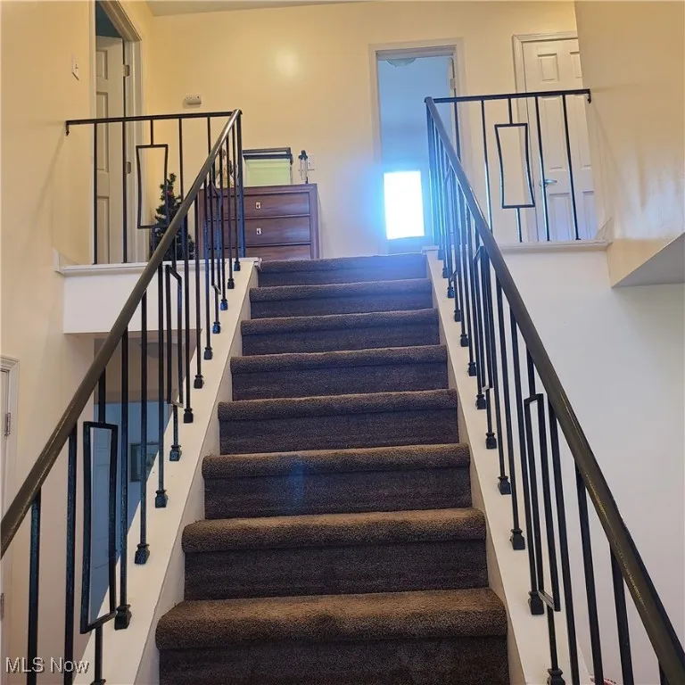 View of stairway from 1st floor