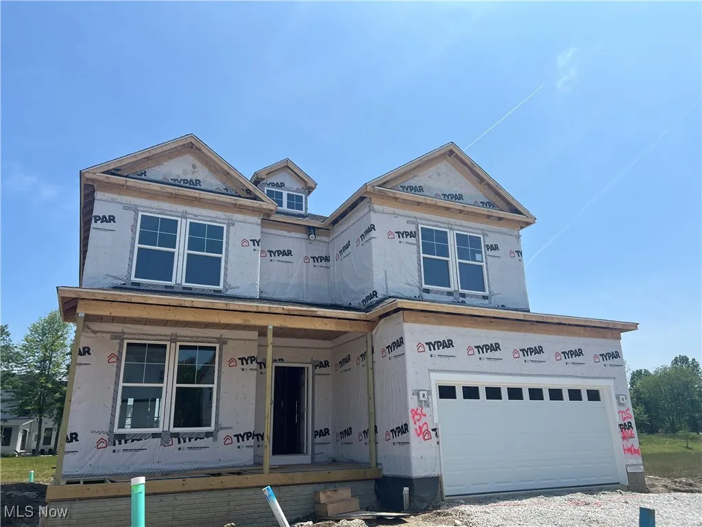 Home under construction with a scheduled completion date in August!