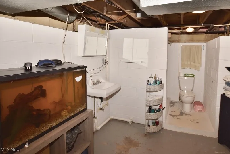 Lower floor full bath