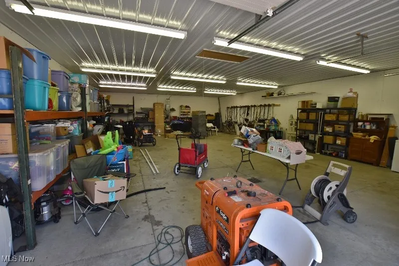 A view inside this garage.