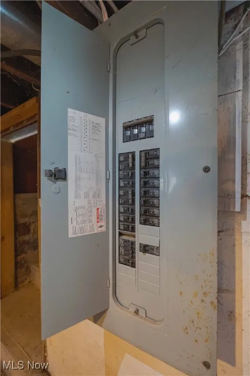 Utility room featuring electric panel