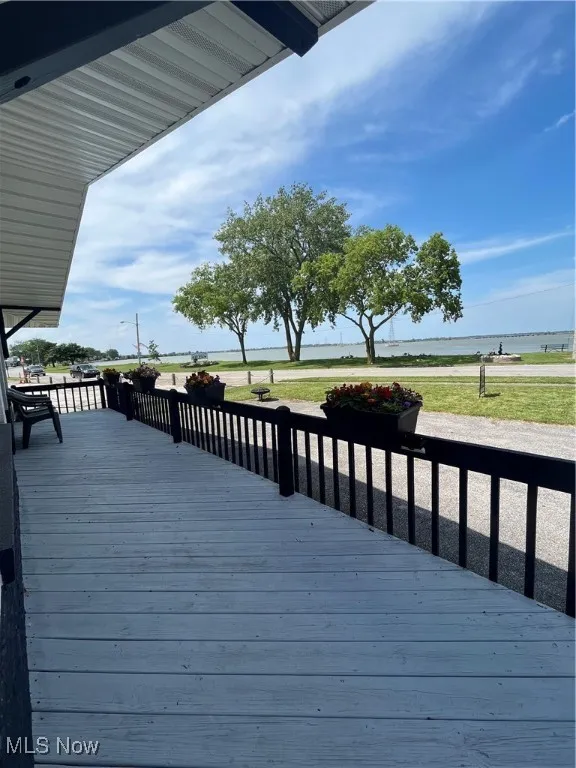 View of deck
