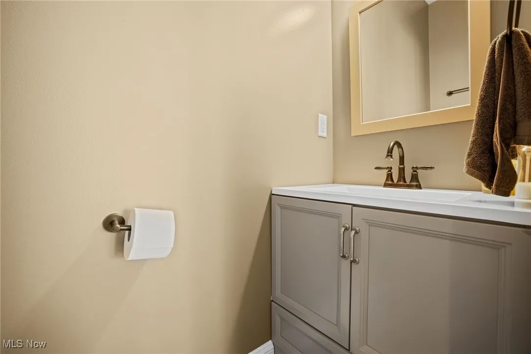 Bathroom featuring vanity