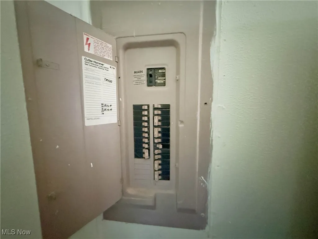 Utility room with electric panel