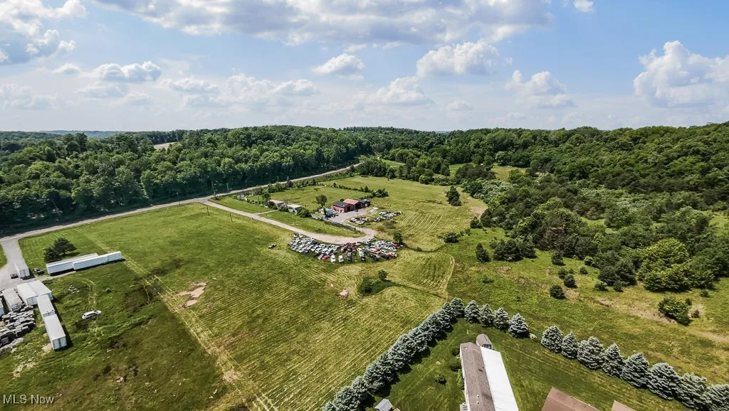 Aerial view of property and surrounding area