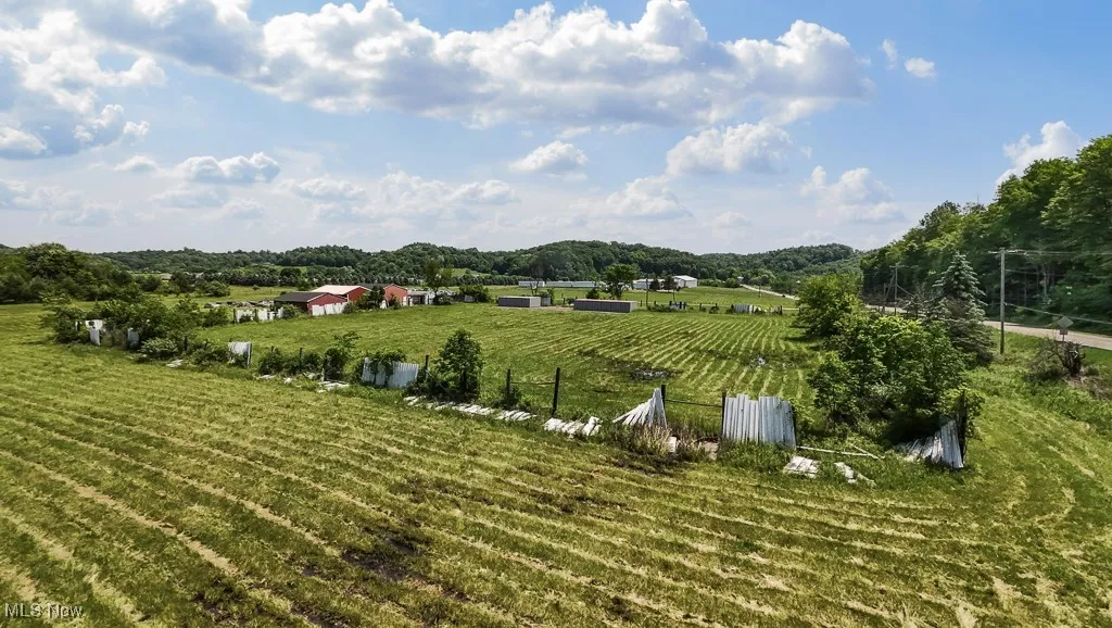 View of yard with a rural view and agricultural area