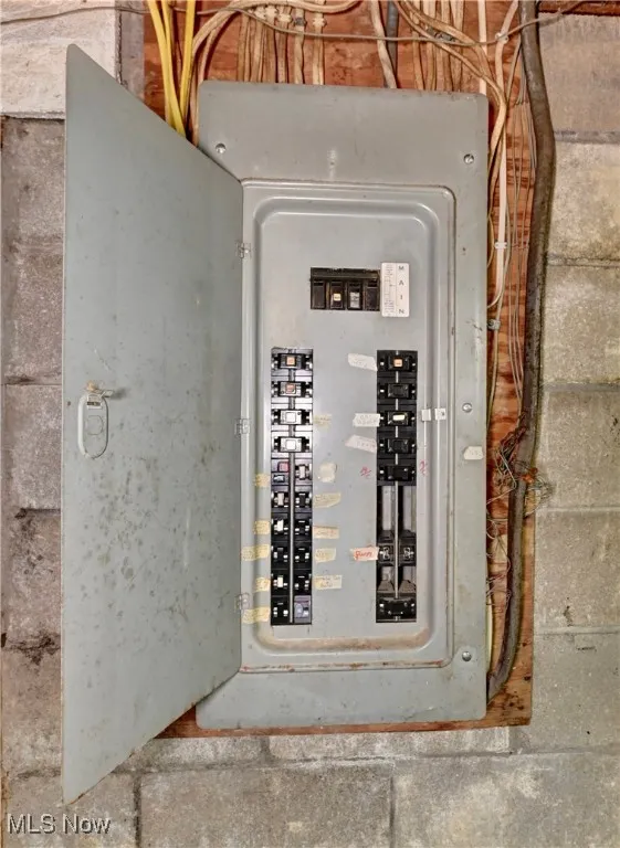 Utility room with electric panel