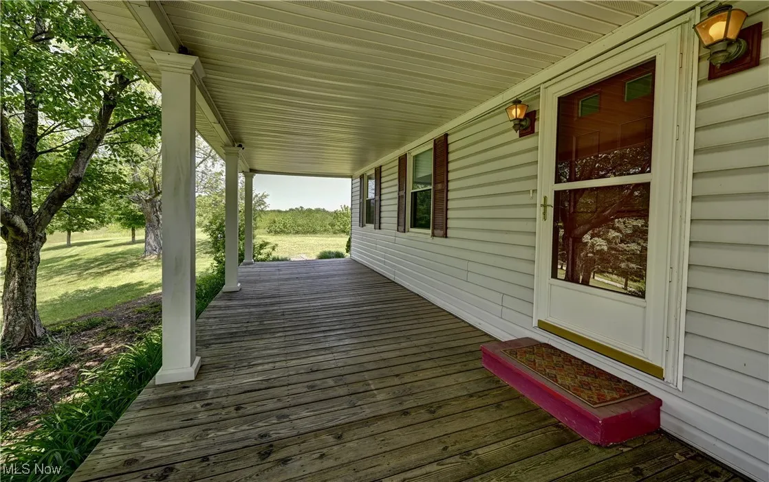 View of wooden porch