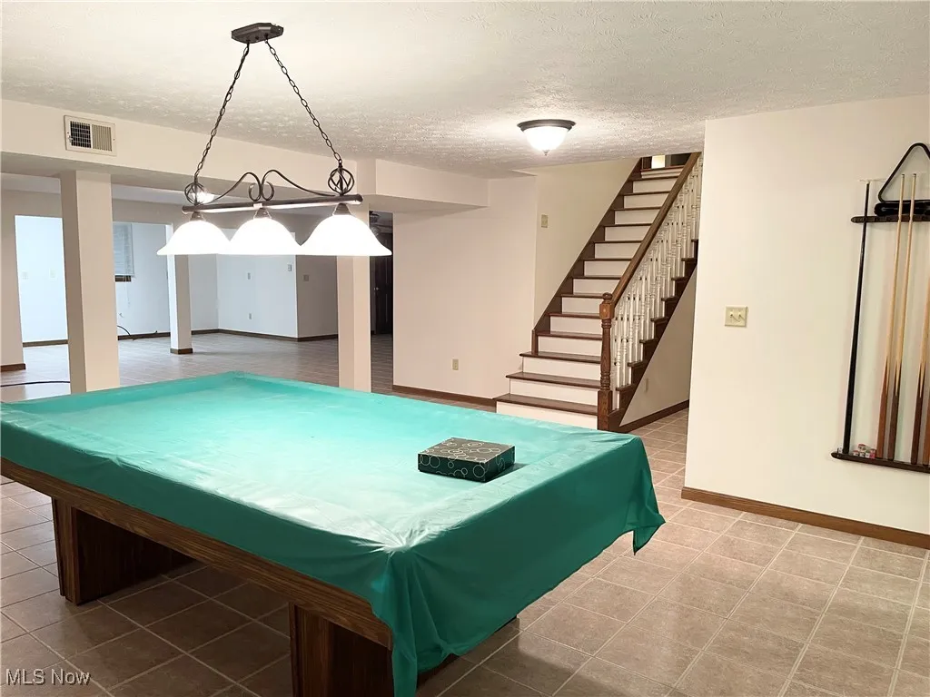 Large finished rooms in lower level