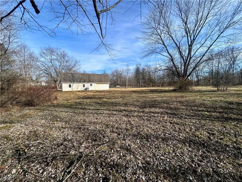View of yard with an outbuilding