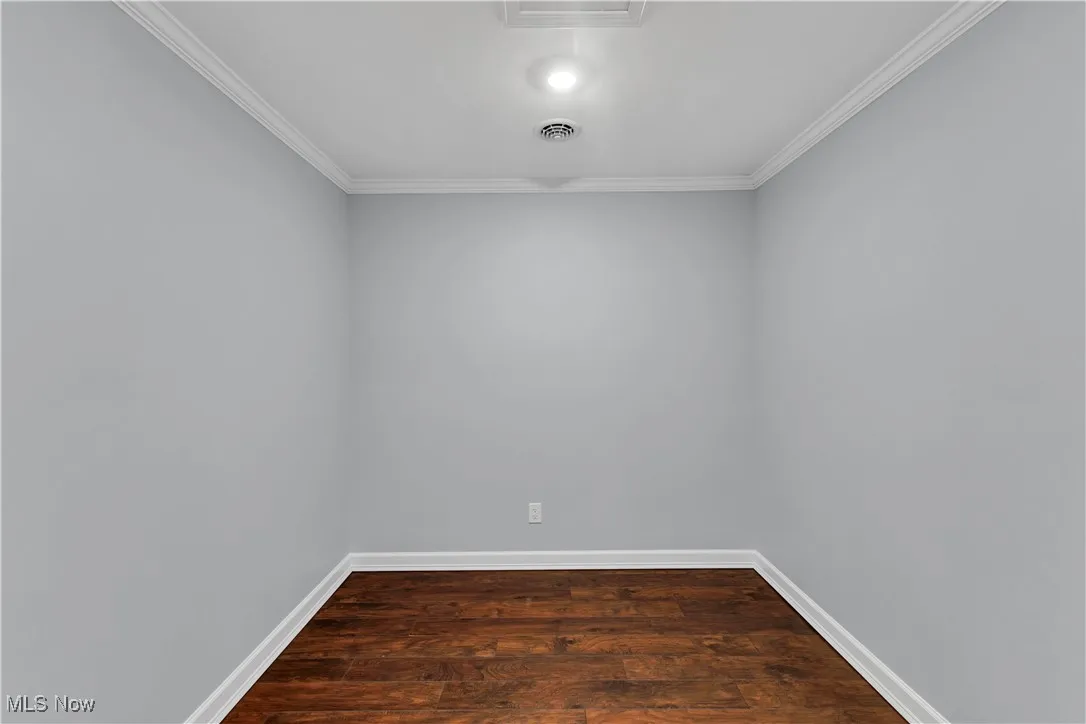 Flex room that can be used for a playroom, storage, office, etc.