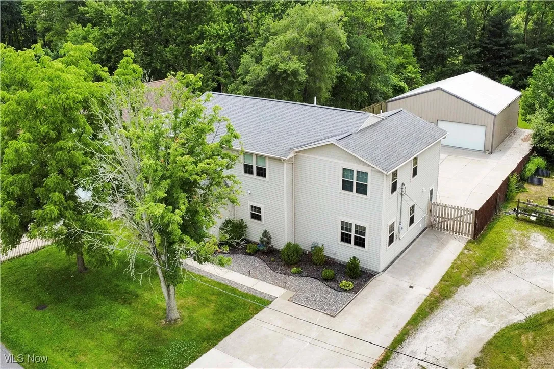 View from above of property