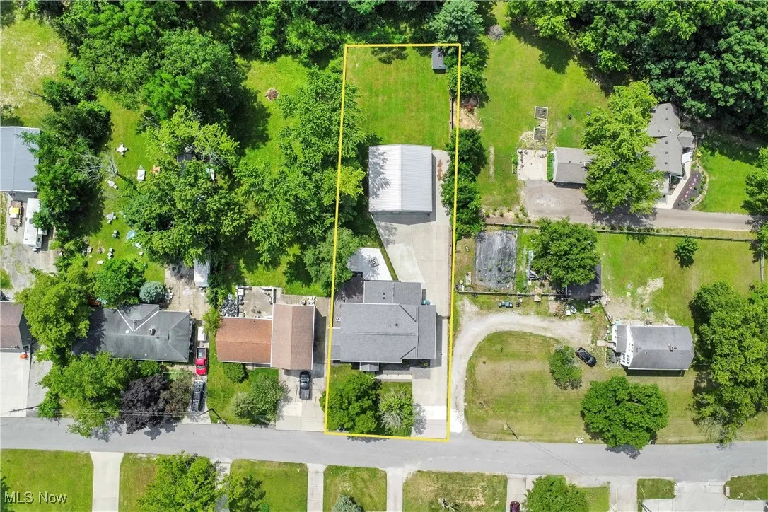 Aerial view of property