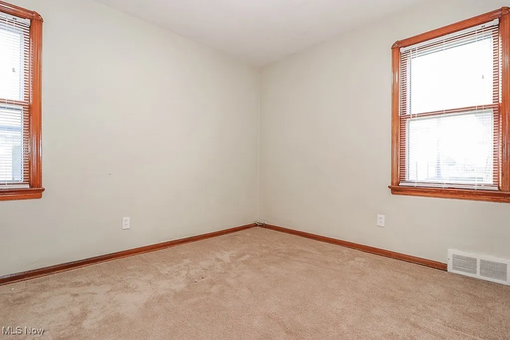 Carpeted spare room with plenty of natural light