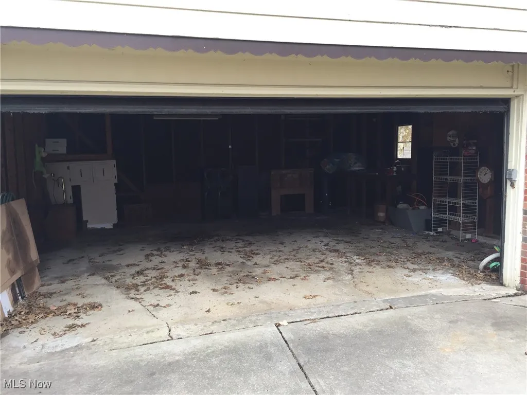 Garage with driveway