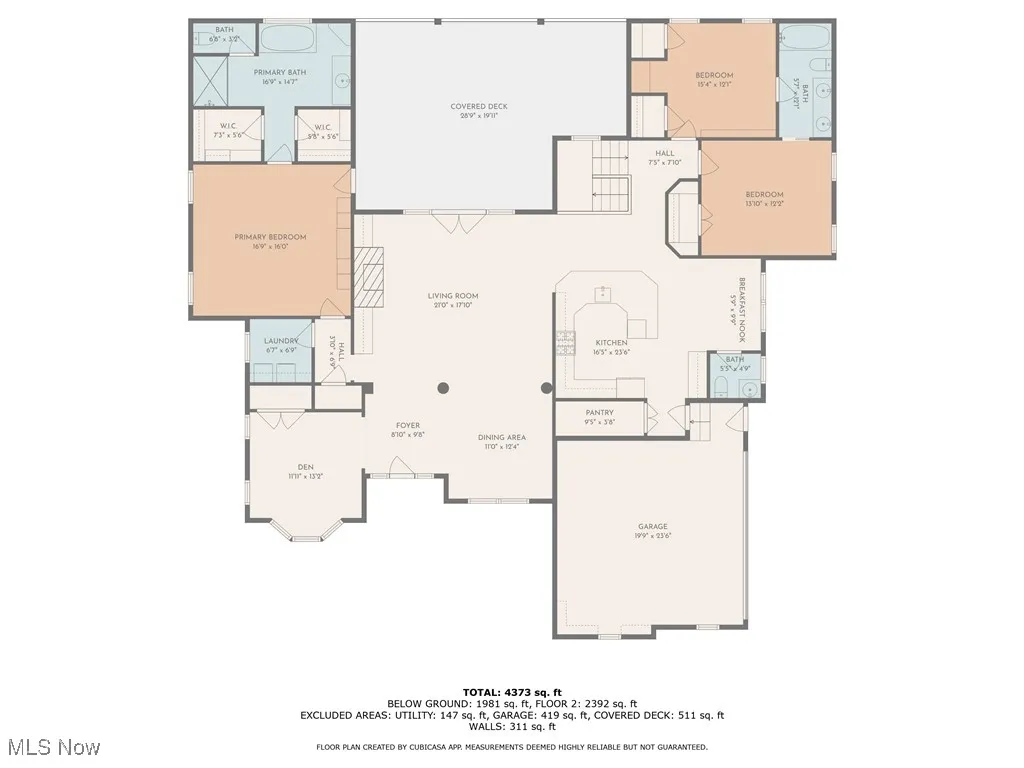 Home - main level floor plan.
