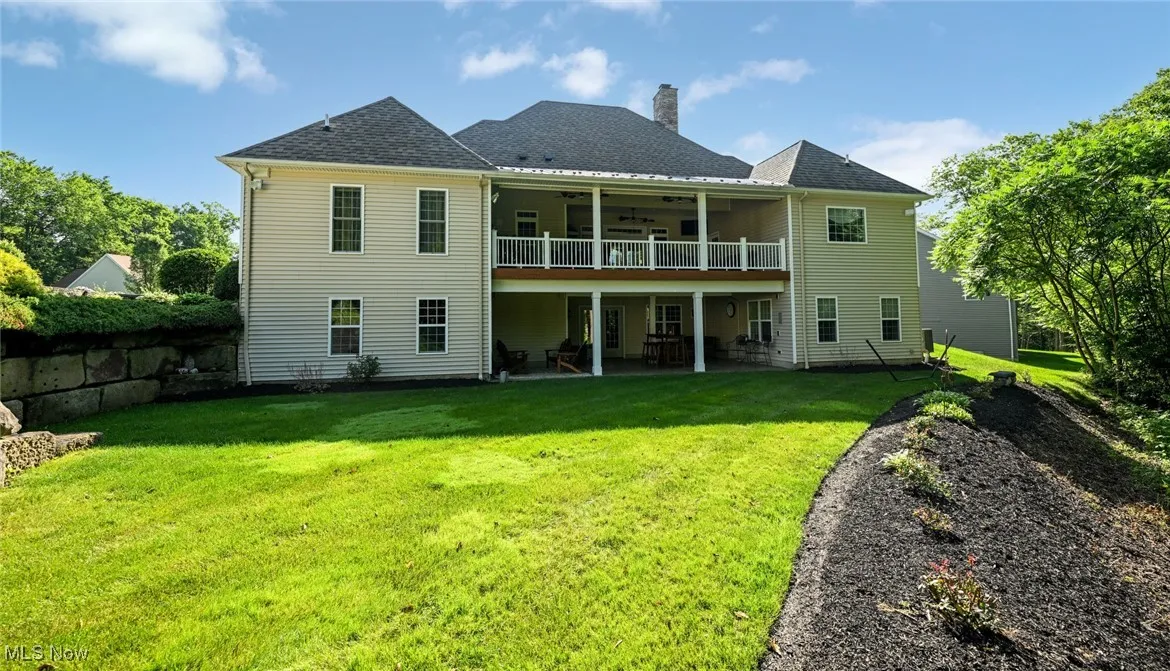 Walkout ranch design with two levels for outdoor living.