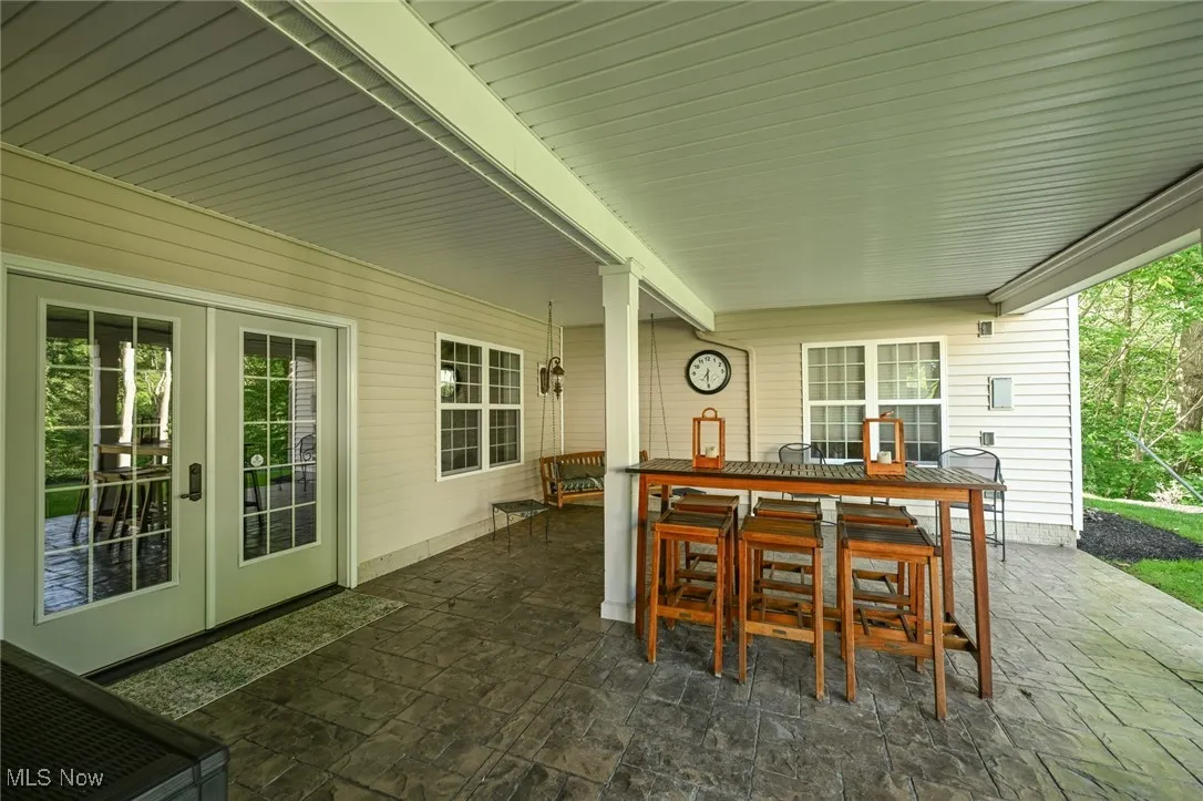 Another view of the lower level patio.